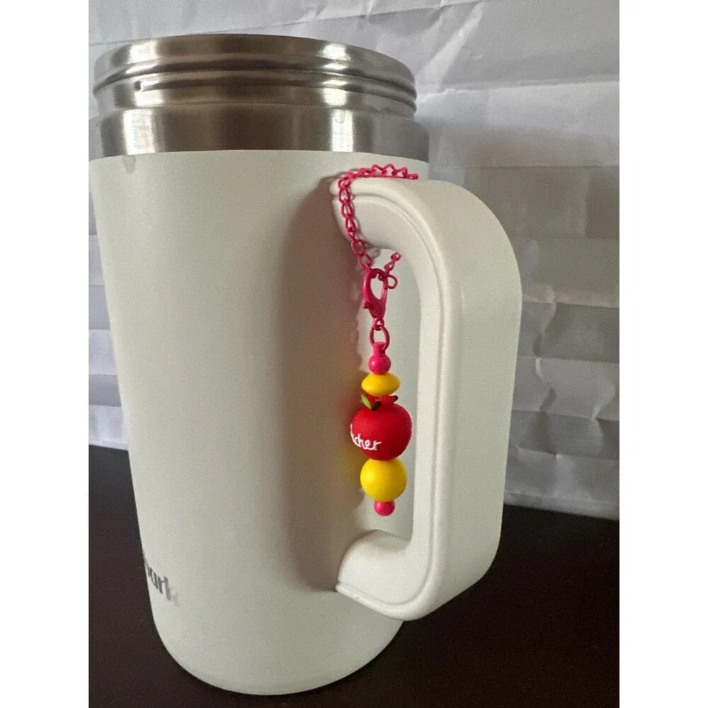 Handmade Coffee Travel Mug Charms Drink Cup Accessories Gift Teacher Gift